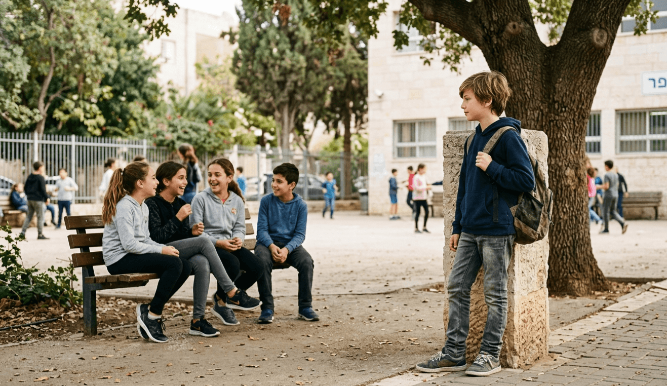 הילד שלי נשאר לבד בהפסקות - מה אפשר לעשות?
